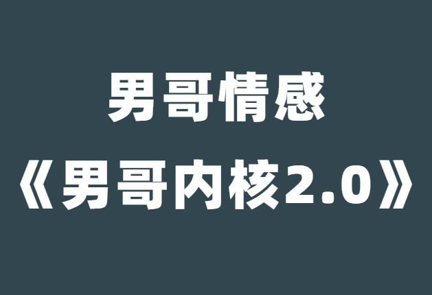 男哥情感《男哥内核2.0》-0000