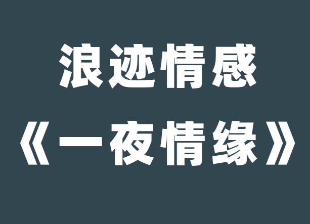 浪迹情感老佟《一夜情缘》-0000