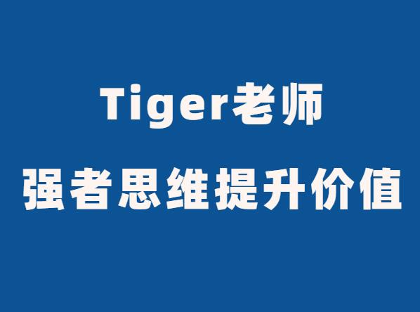 Tiger老师《强者思维提升价值课》-0000